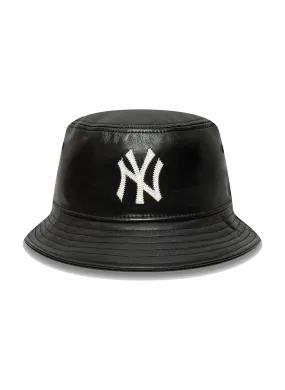 New era  Leather bucket hat - Black