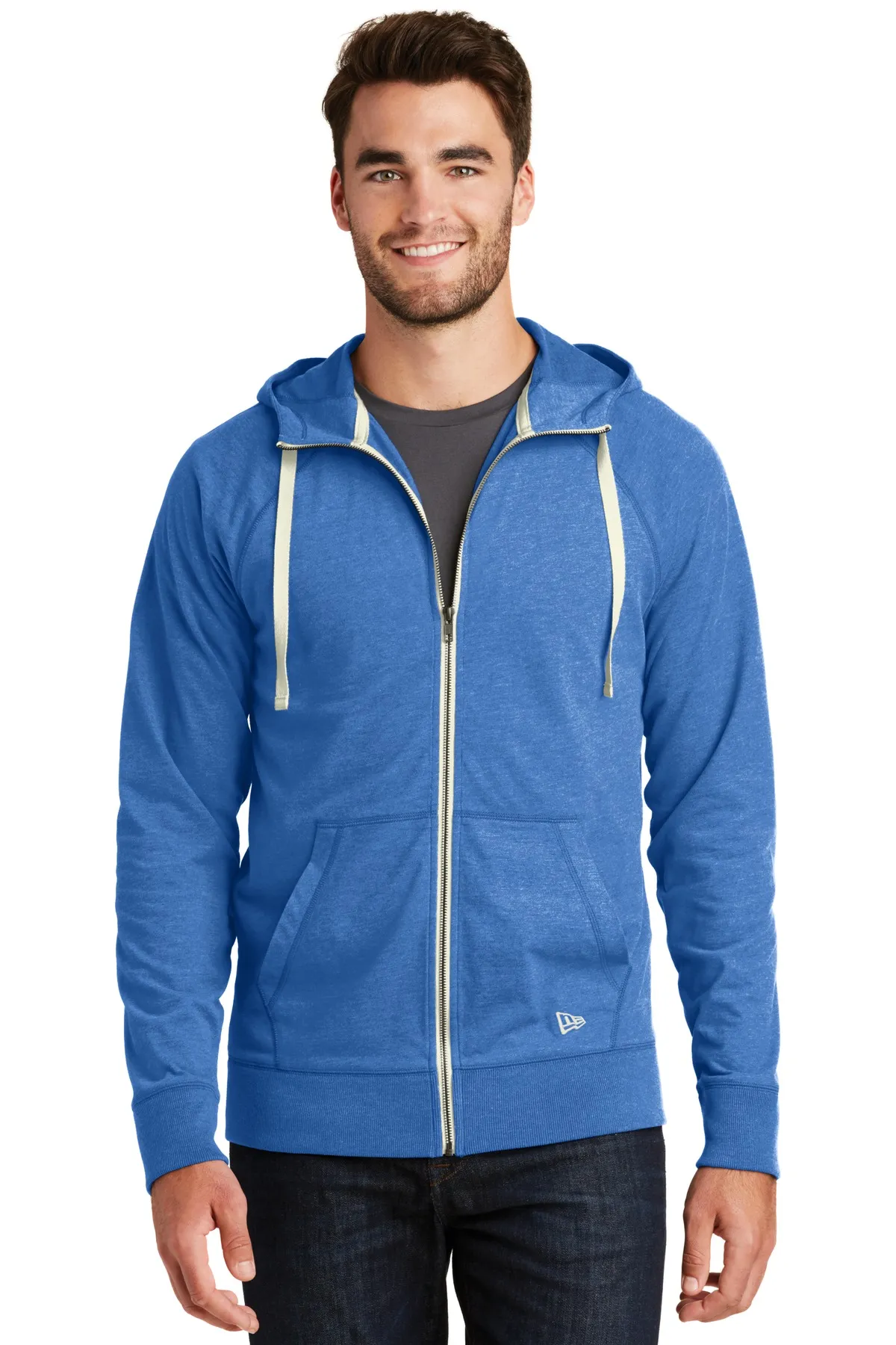 New Era NEA122     Sueded Cotton Blend Full-Zip Hoodie SKU: NEA122