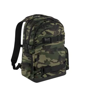 Old school camo backpack one size jungle green Bagbase