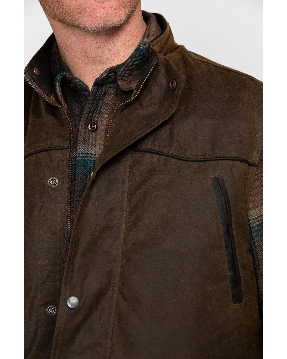 Outback Trading Co Men's Magnum Fleece Lined Oilskin Vest