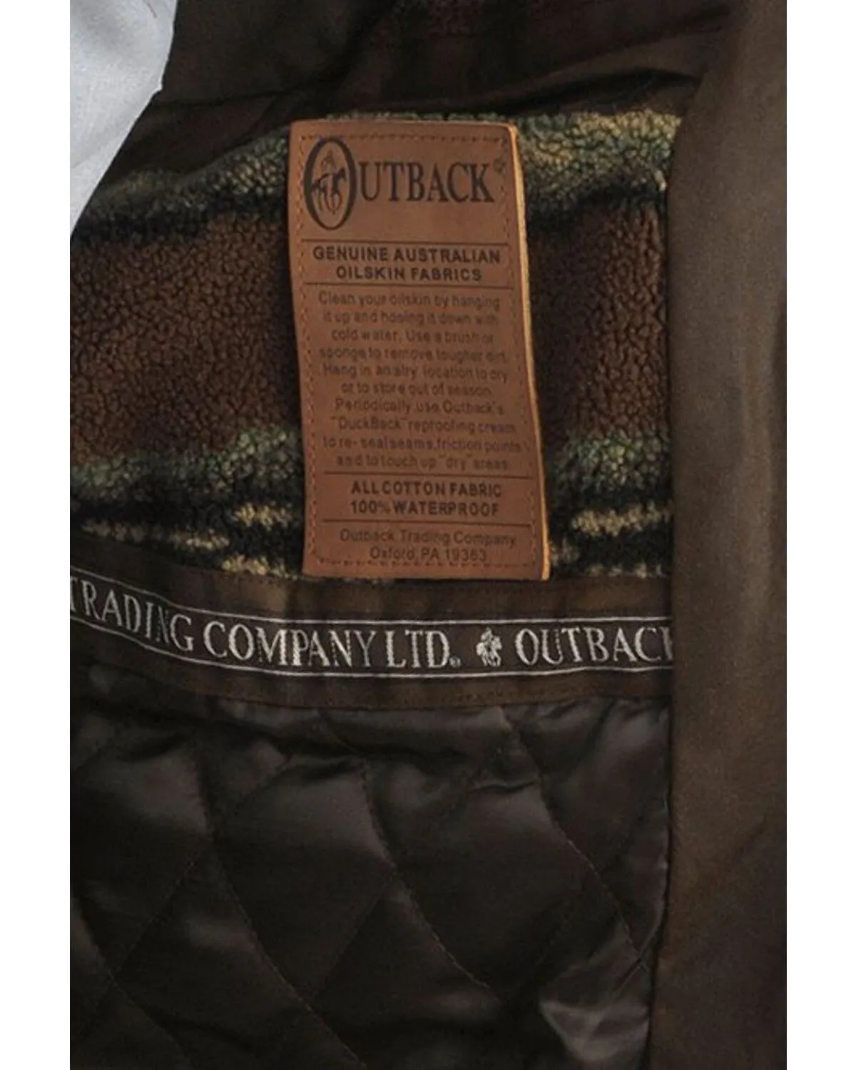 Outback Trading Co Men's Magnum Fleece Lined Oilskin Vest