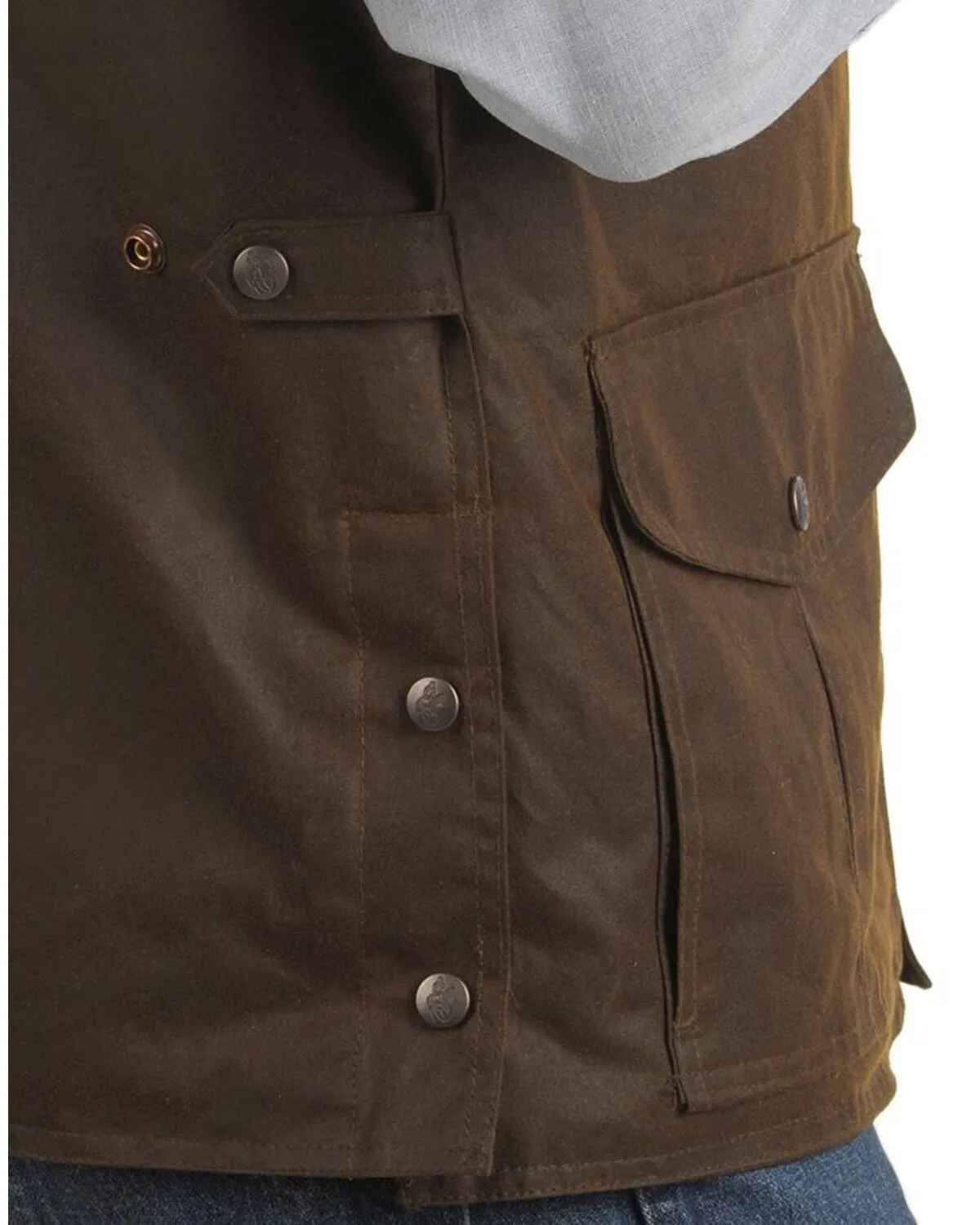 Outback Trading Co Men's Magnum Fleece Lined Oilskin Vest