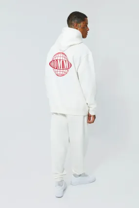 Oversized Homme Embroidered Hooded Tracksuit