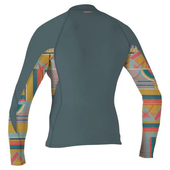 O'Neill Bahia Womens 1/0.5mm Full-Zip Wetsuit Jacket - Shade/Arta Geo / Shade