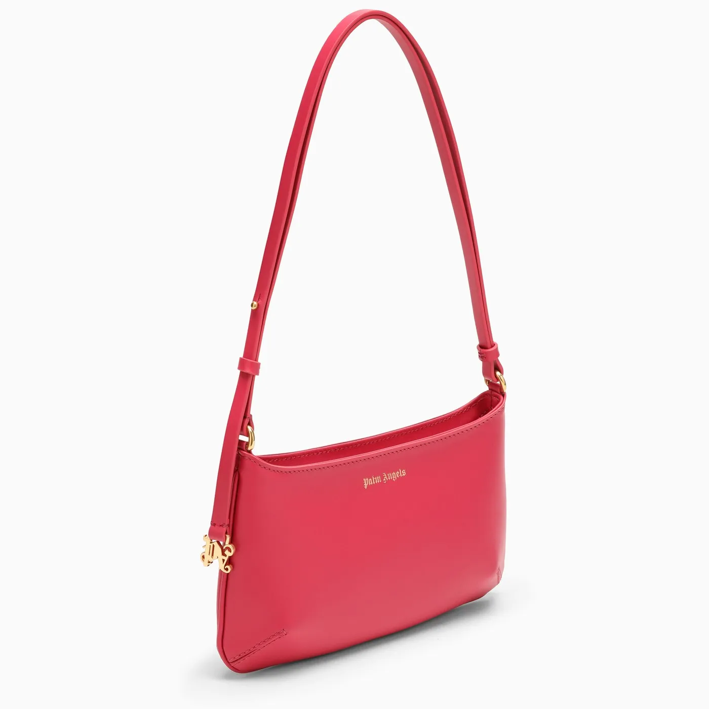 Palm Angels    Palm Angels Giorgina Fuchsia Leather Shoulder Bag