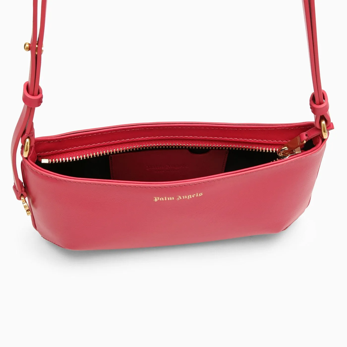 Palm Angels    Palm Angels Giorgina Fuchsia Leather Shoulder Bag