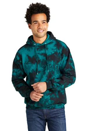 PC144 Port & Company® Crystal Tie-Dye Pullover Hoodie