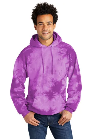 PC144 Port & Company® Crystal Tie-Dye Pullover Hoodie