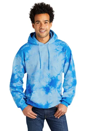 PC144 Port & Company® Crystal Tie-Dye Pullover Hoodie