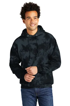 PC144 Port & Company® Crystal Tie-Dye Pullover Hoodie