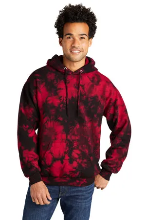 PC144 Port & Company® Crystal Tie-Dye Pullover Hoodie