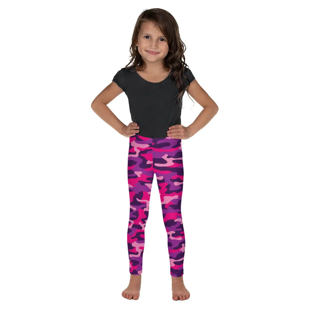 Pink & Purple Camo Kid's Leggings