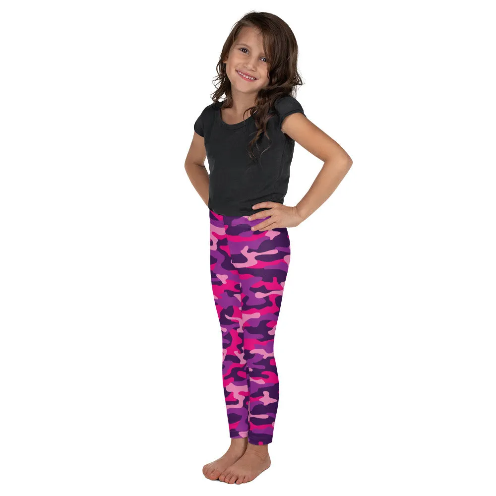 Pink & Purple Camo Kid's Leggings