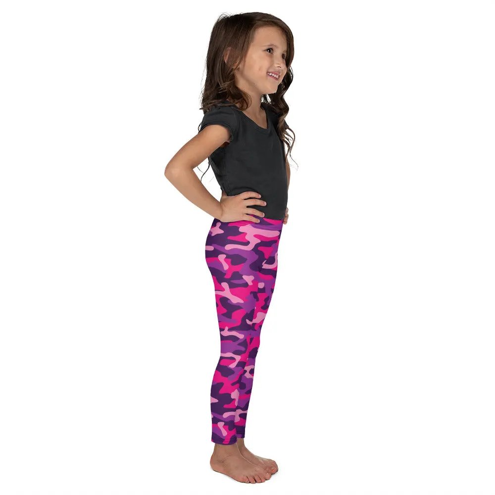 Pink & Purple Camo Kid's Leggings