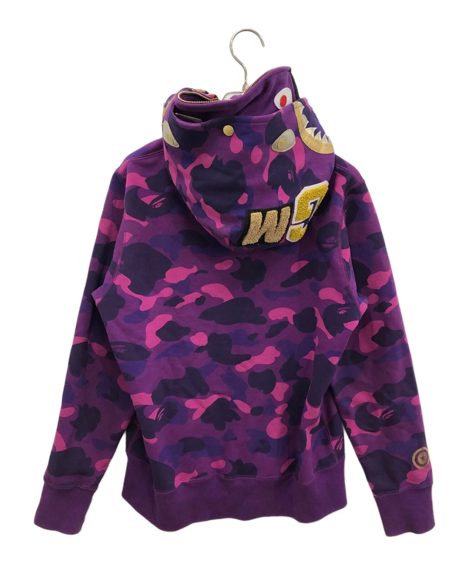 [Pre-owned] A BATHING APE Double Shark Camo Zip Hoodie 001zpk301001m