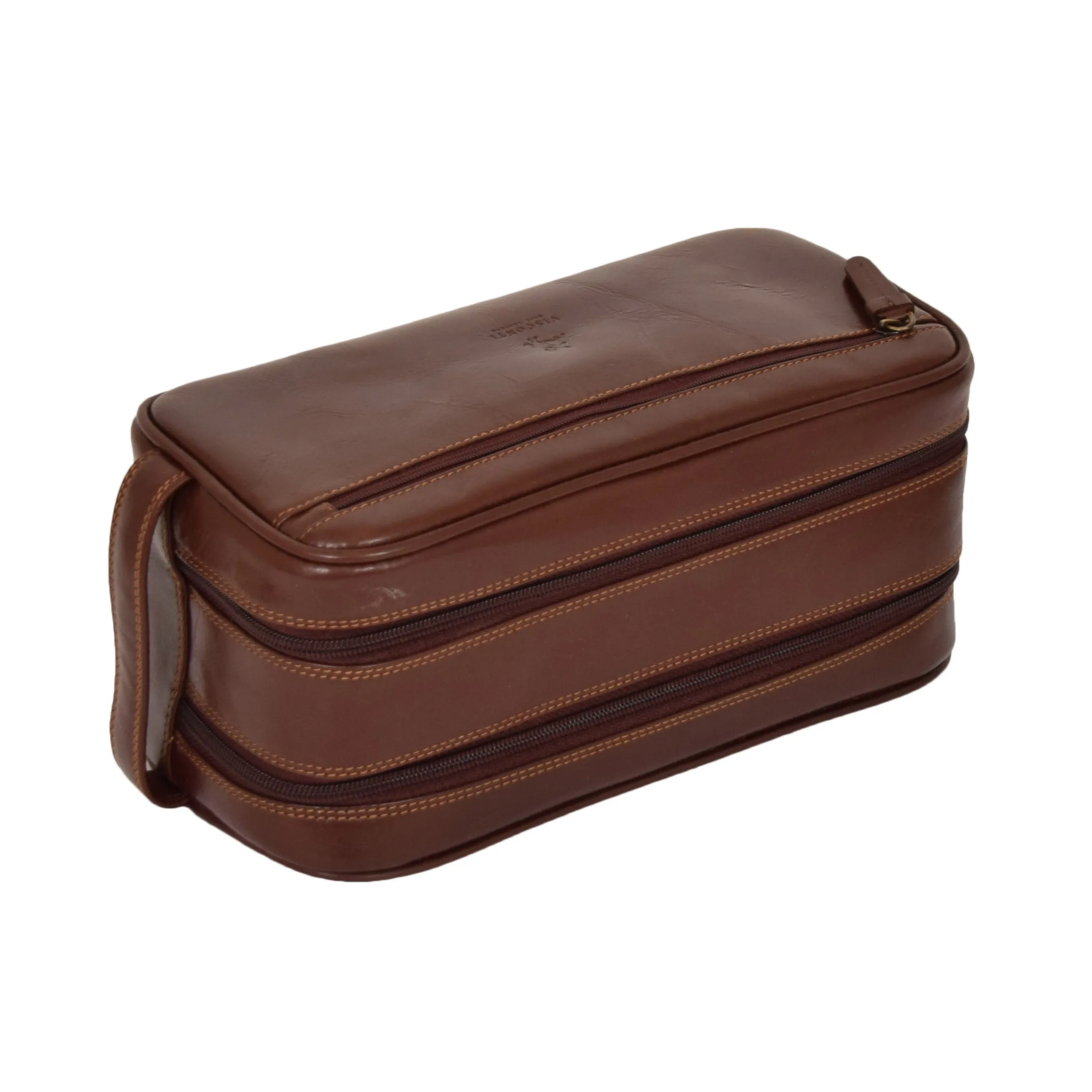 Premium Leather Wash Bag Harry Brown