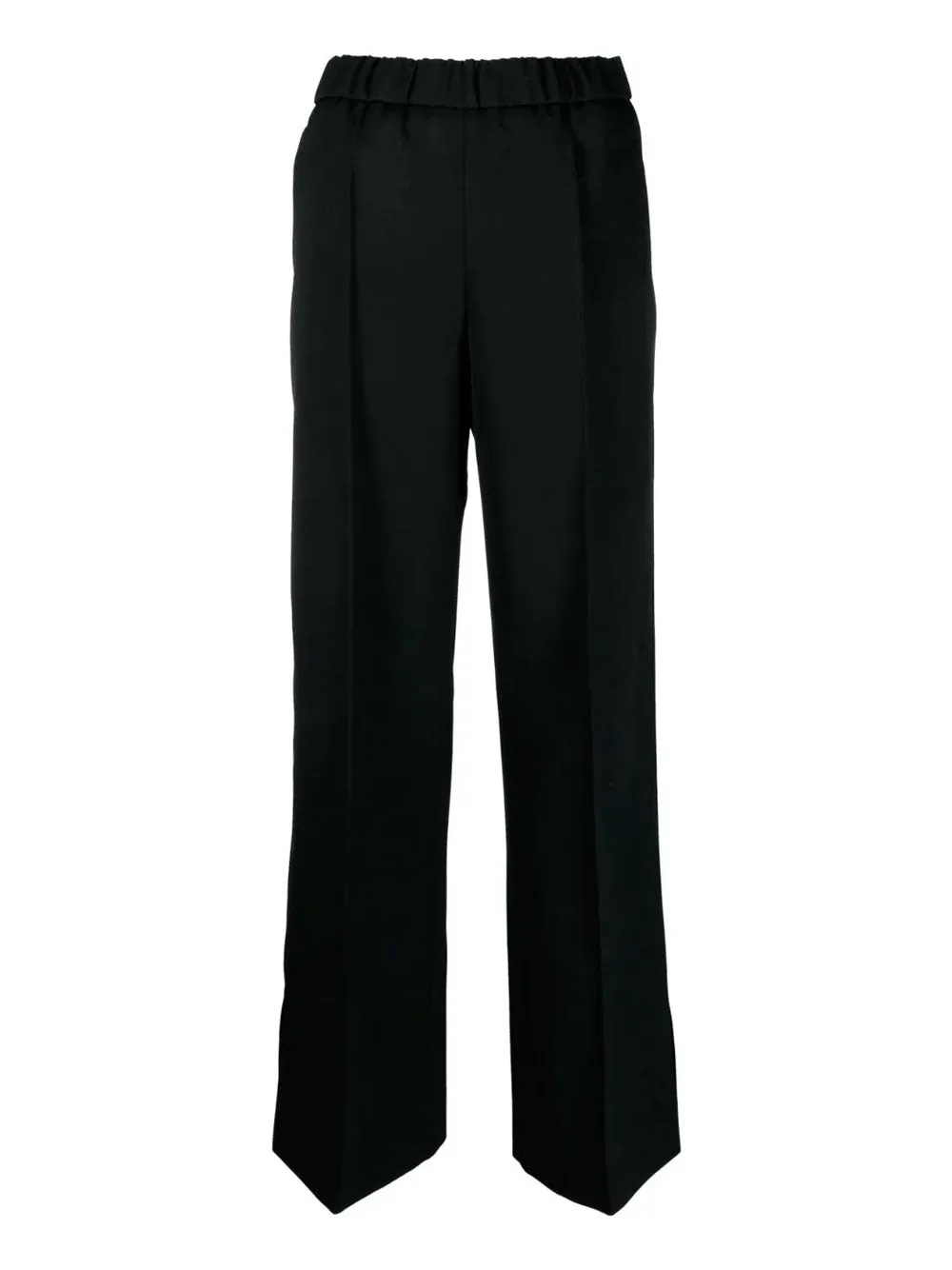 Pressed-crease straight trousers