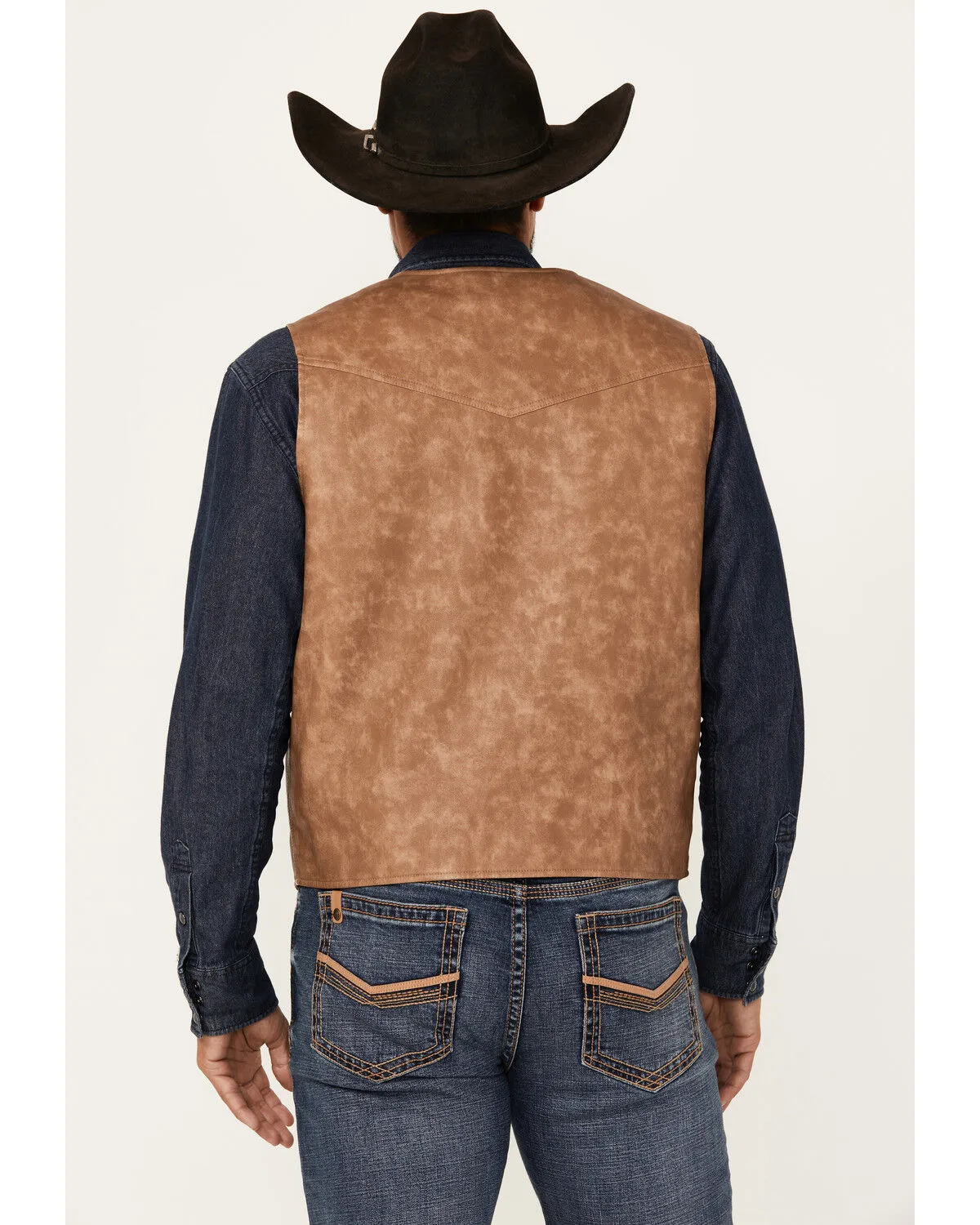 Product Name:  Cody James Men's Hoof Print Faux Leather Vest