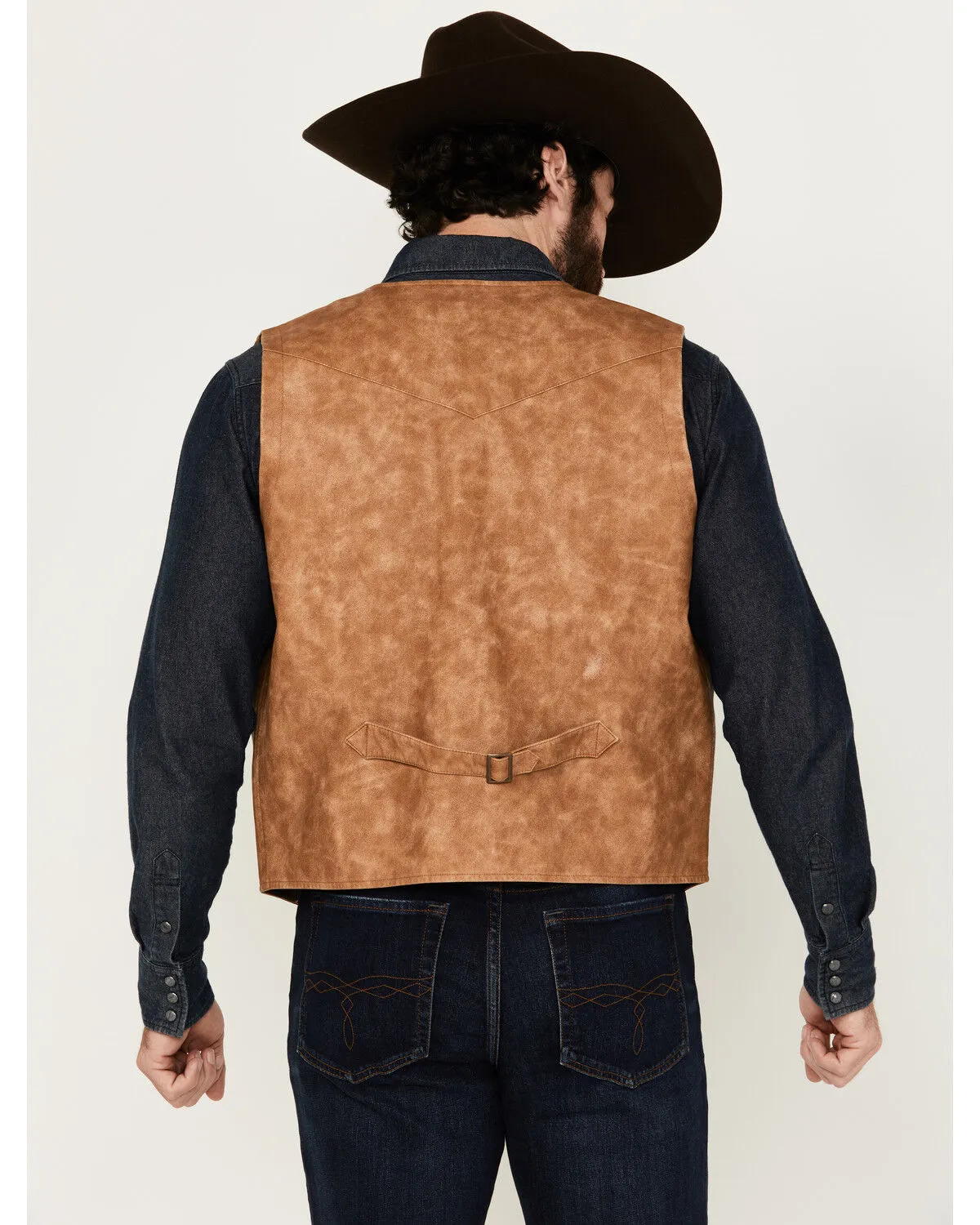 Product Name:  Cody James Men's Palomino Faux Leather Vest