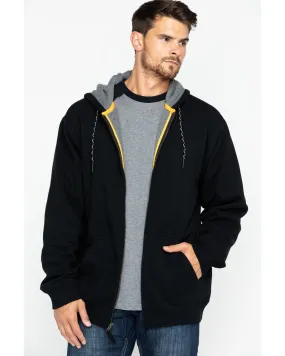 Product Name:  Hawx® Men's Black Zip-Front Thermal Lined Hooded Jacket - Big