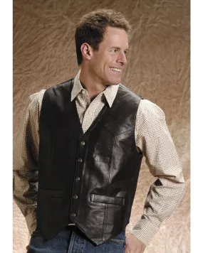 Product Name:  Roper Men's Leather Vest - Big & Tall