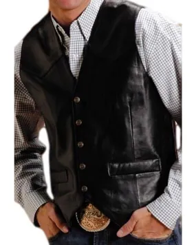 Product Name:  Roper Men's Leather Western Vest - Tall