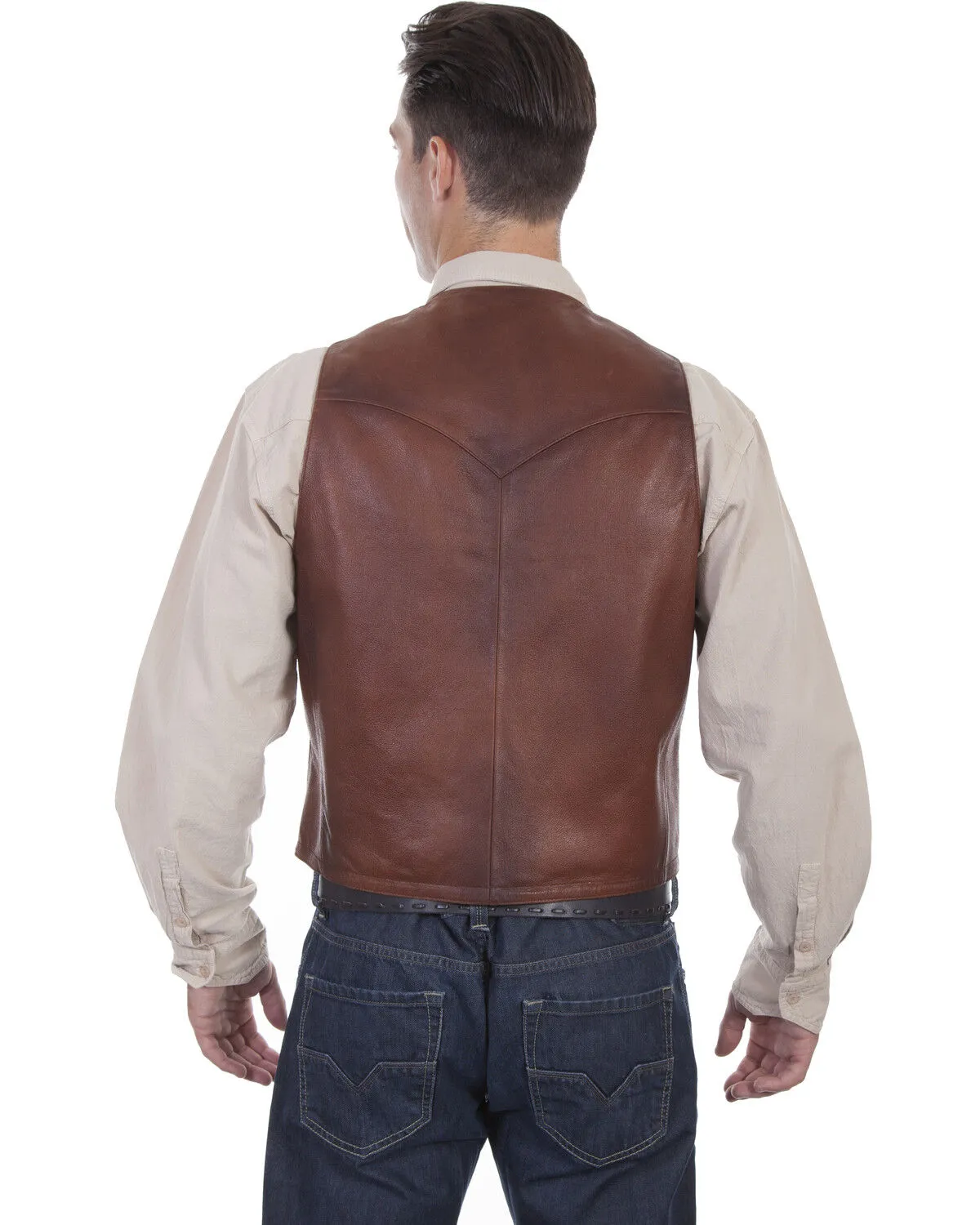 Product Name:  Scully Men's Classic Western Leather Vest