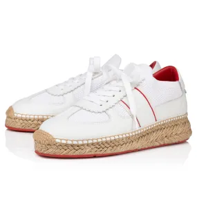 Provencal Sneakers - Calf leather and mesh - White - Men