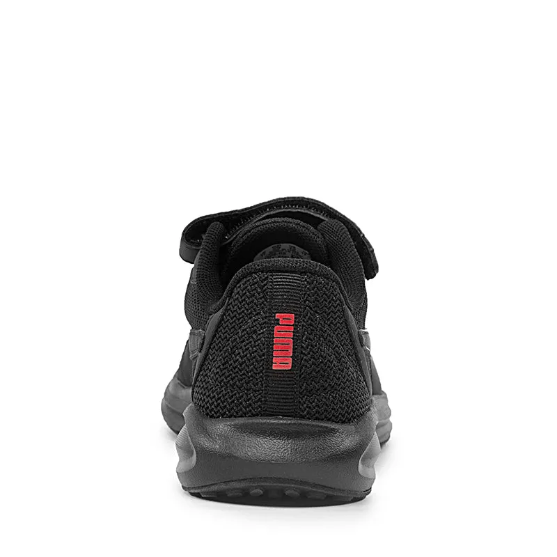 PUMA KIDS TWITCH RUNNER AC PS - PUMA BLACK/HIGH RISK RED