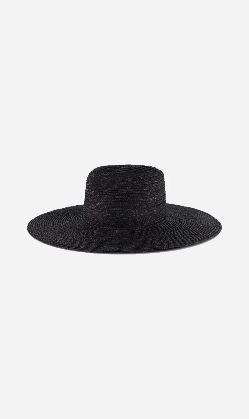  Rebe      Milan Wide Brim Hat - Black 