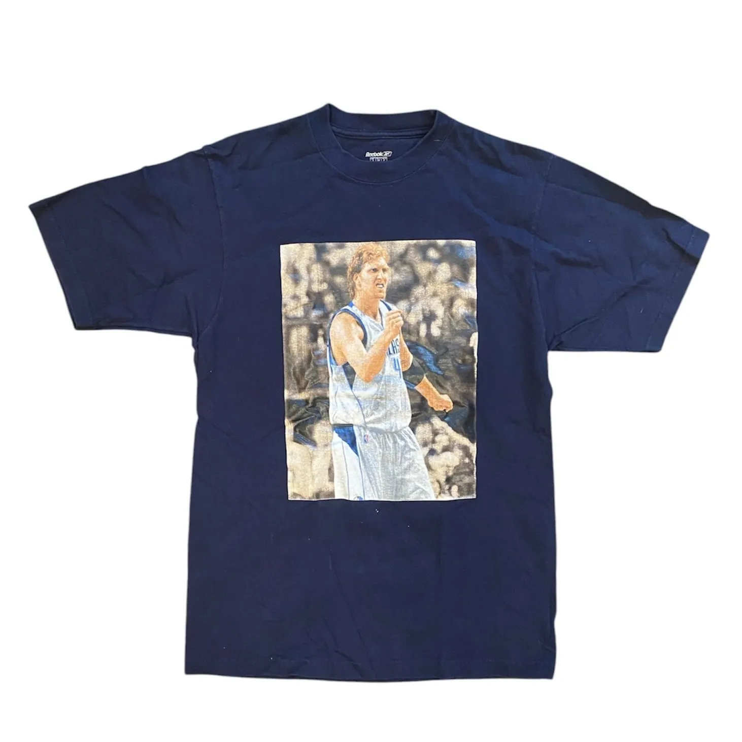 Reebok Dallas Mavericks #41 Nowitzki Print Tshirt