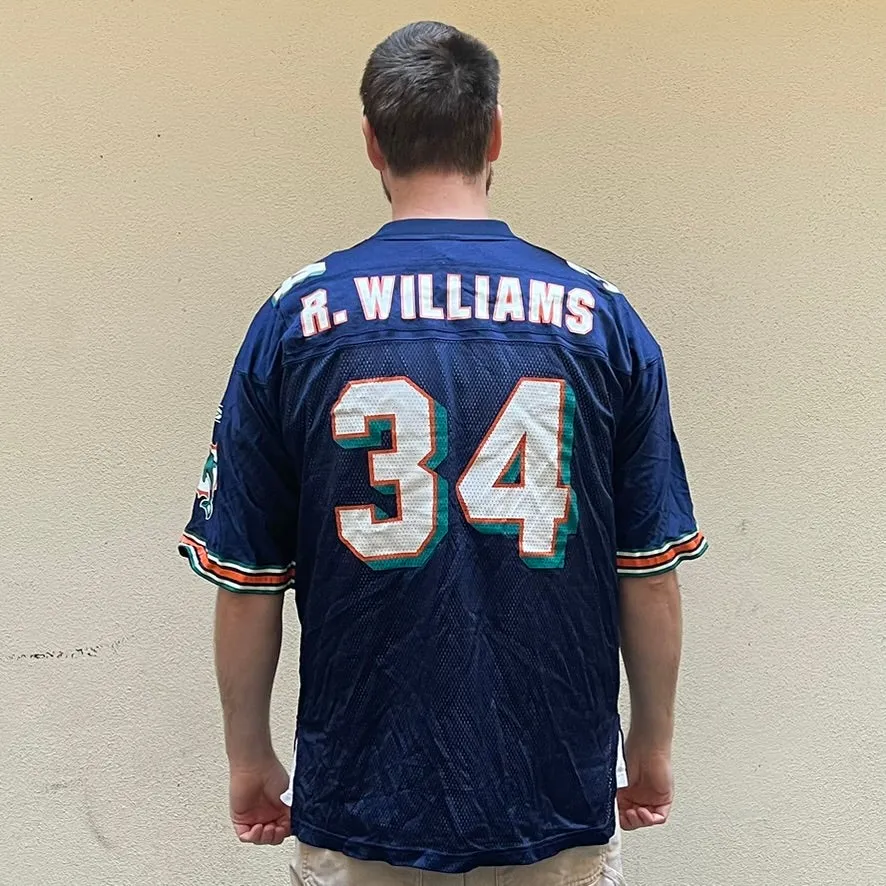 Reebok Miami Dolphins R. Williams #34 Mesh NFL Jersey