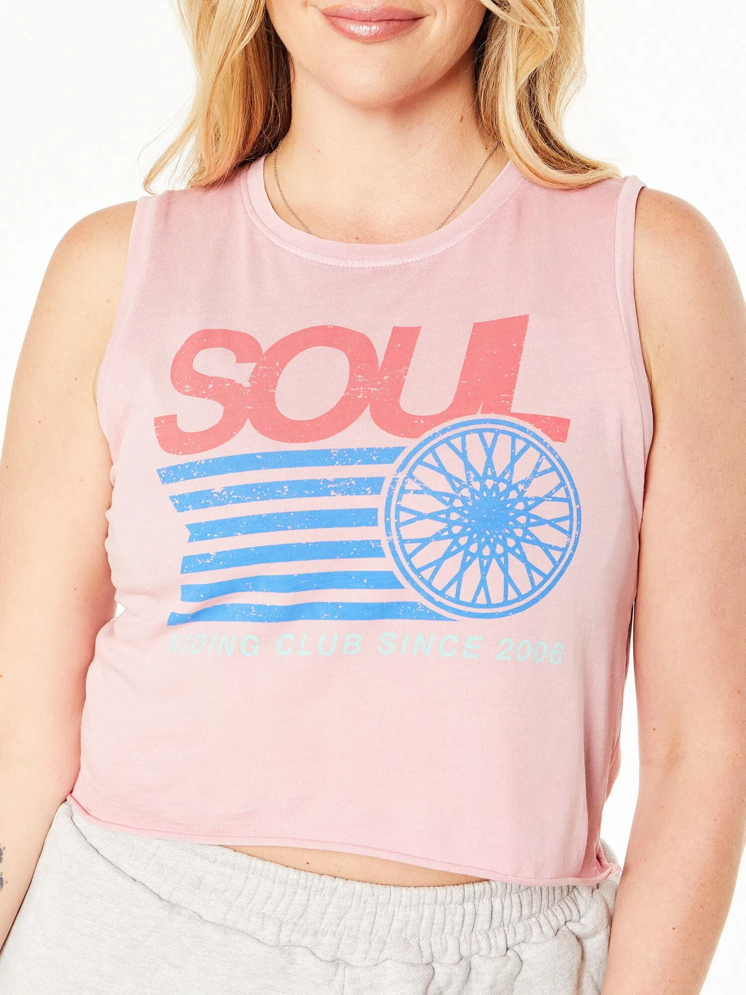 Renee Tank 'SOUL'Logo | Pink