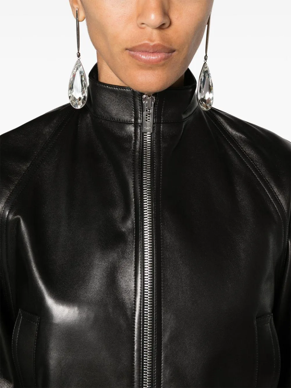 ROUND LEATHER JACKET