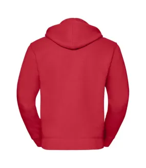 Russell Mens Authentic Full Zip Hooded Sweatshirt/Hoodie (Classic Red) - UTBC1499