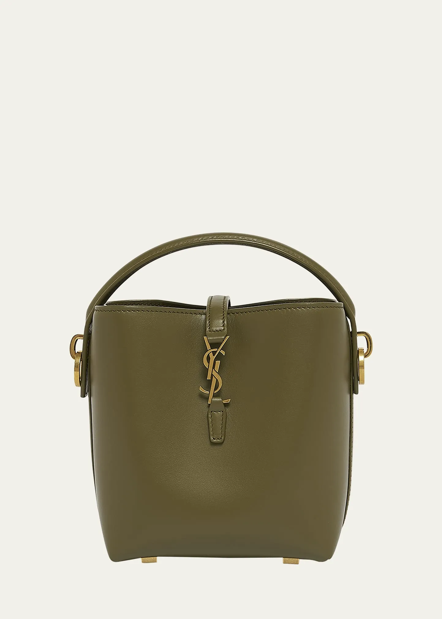 Saint Laurent Le 37 Mini YSL Bucket Bag in Smooth Leather