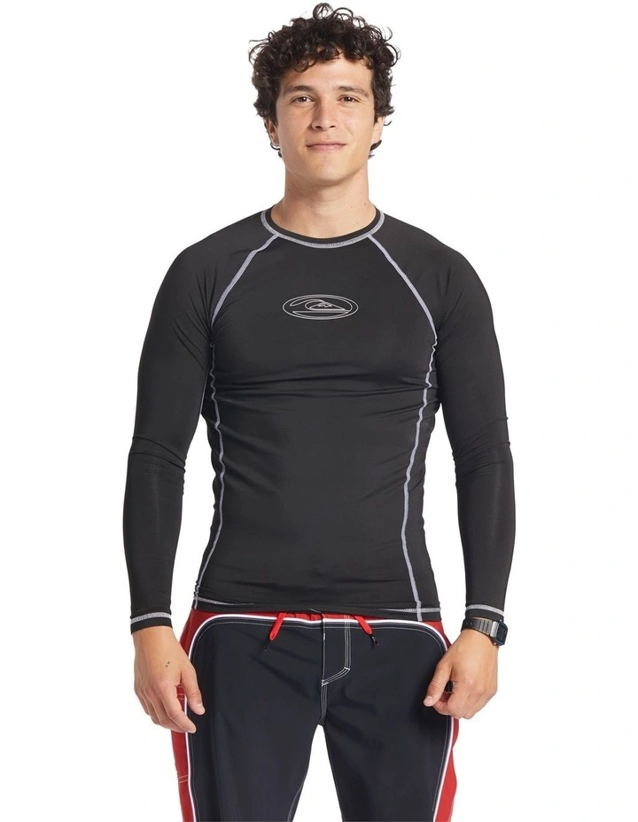 Saturn Protection Long Sleeve UPF 50 Rash Vest in Black