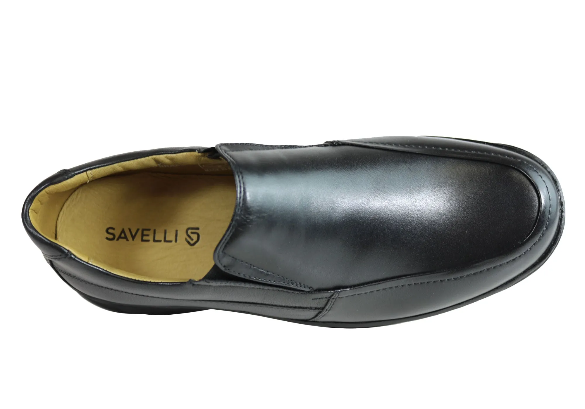 Savelli Roye Mens Comfort Leather Slip On Shoes Made In Brazil