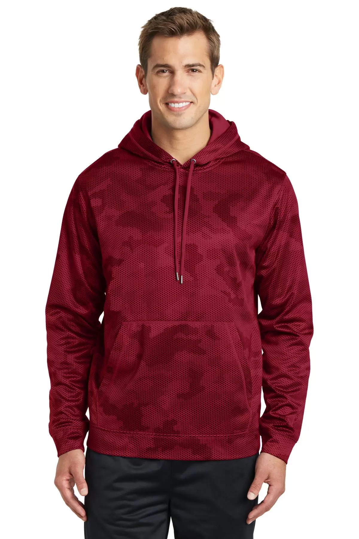 Sport Tek ST240 Sport-Tek Sport-Wick CamoHex Fleece Hooded Pullover SKU: ST240