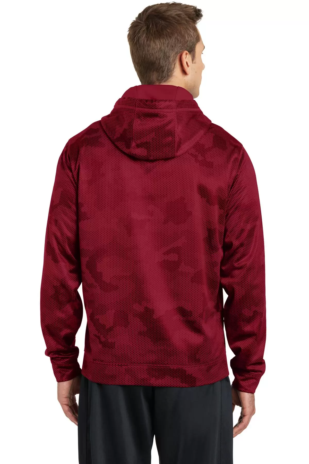 Sport Tek ST240 Sport-Tek Sport-Wick CamoHex Fleece Hooded Pullover SKU: ST240