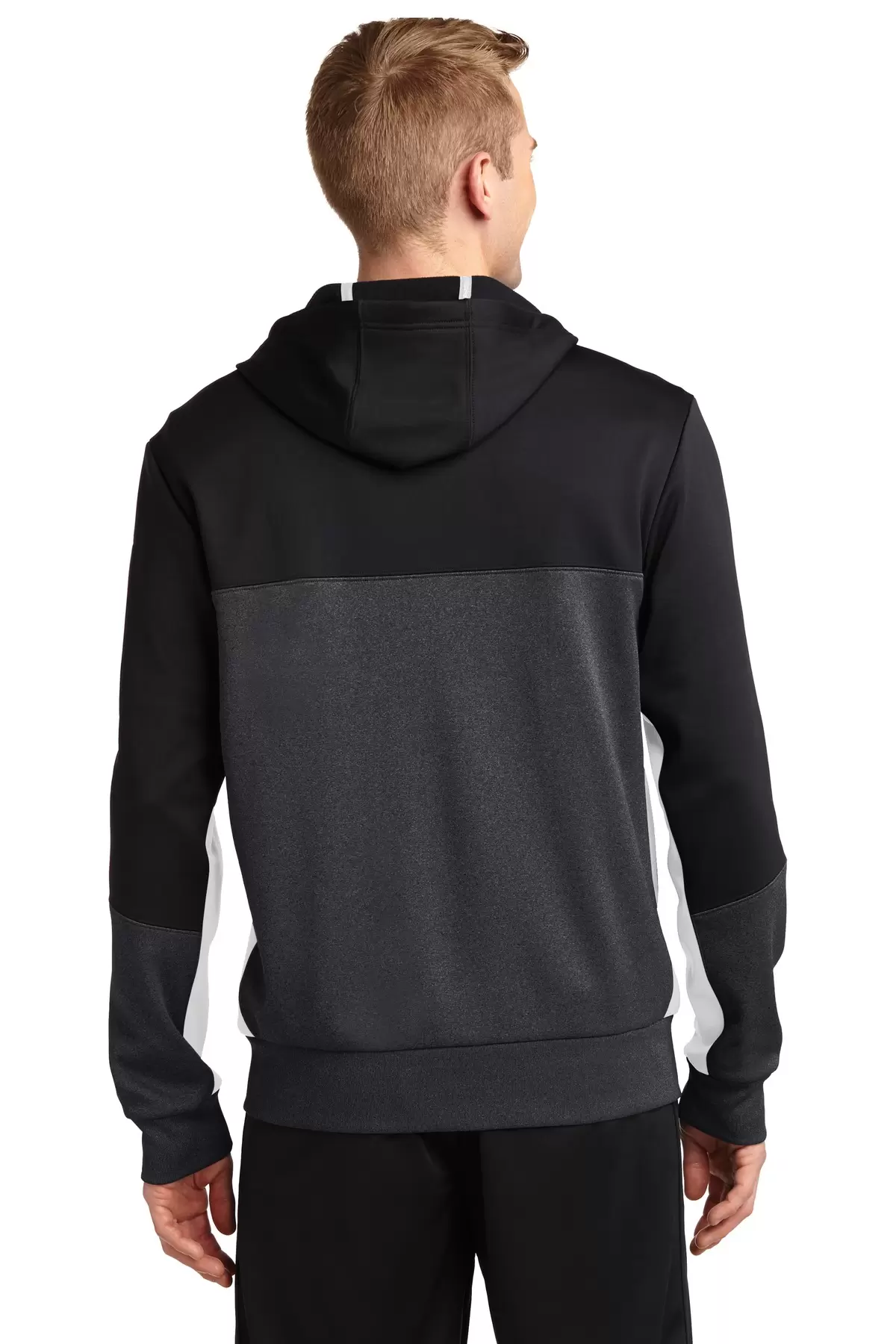 Sport Tek ST245 Sport-Tek Tech Fleece Colorblock Full-Zip Hooded Jacket SKU: ST245