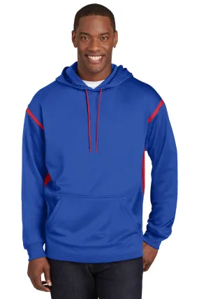 Sport Tek TST246 Sport-Tek Tall Tech Fleece Colorblock  Hooded Sweatshirt SKU: TST246