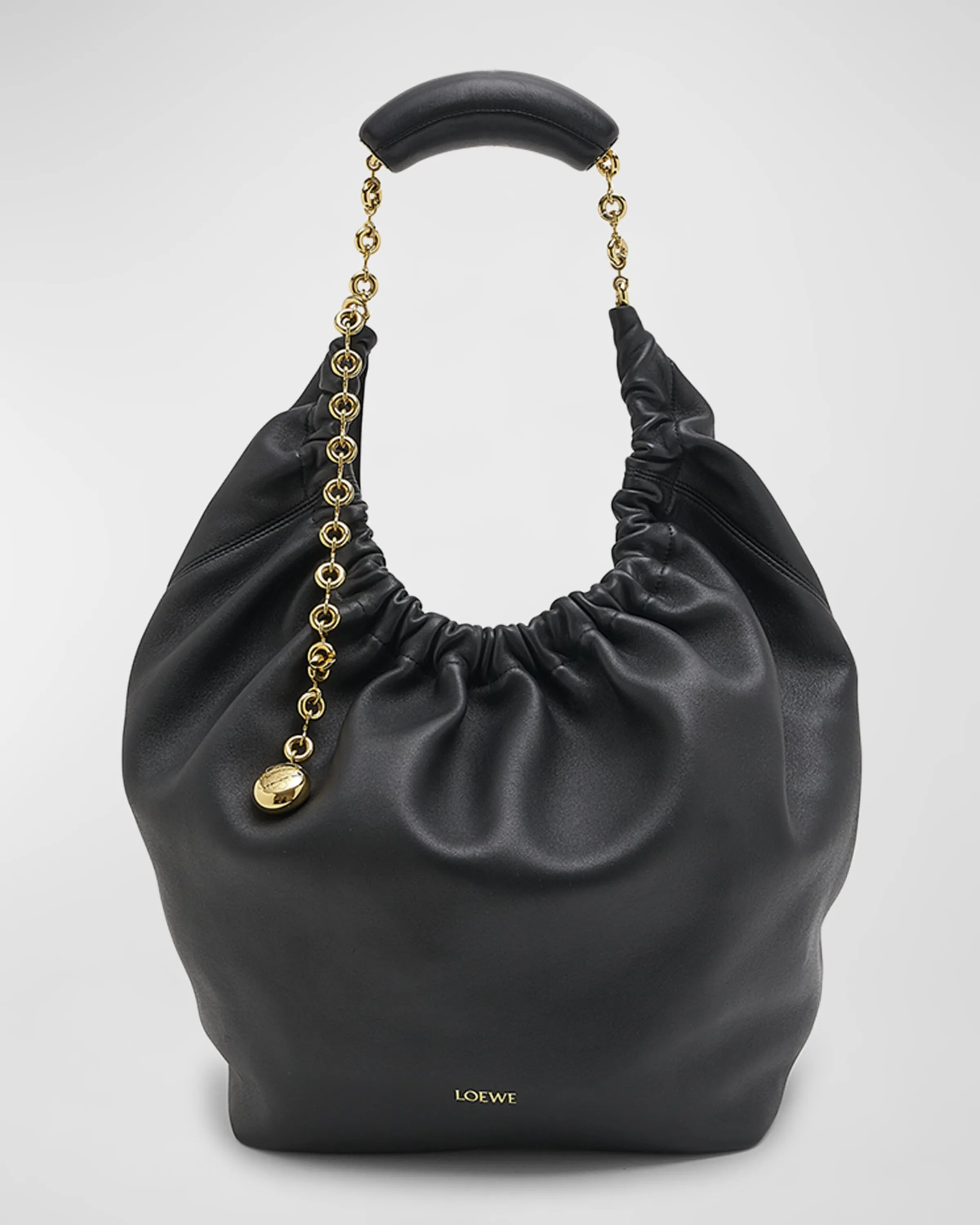 Squeeze Medium Shoulder Bag in Napa Leather