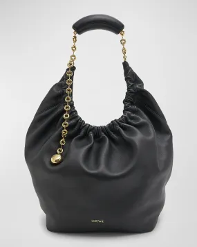 Squeeze Medium Shoulder Bag in Napa Leather