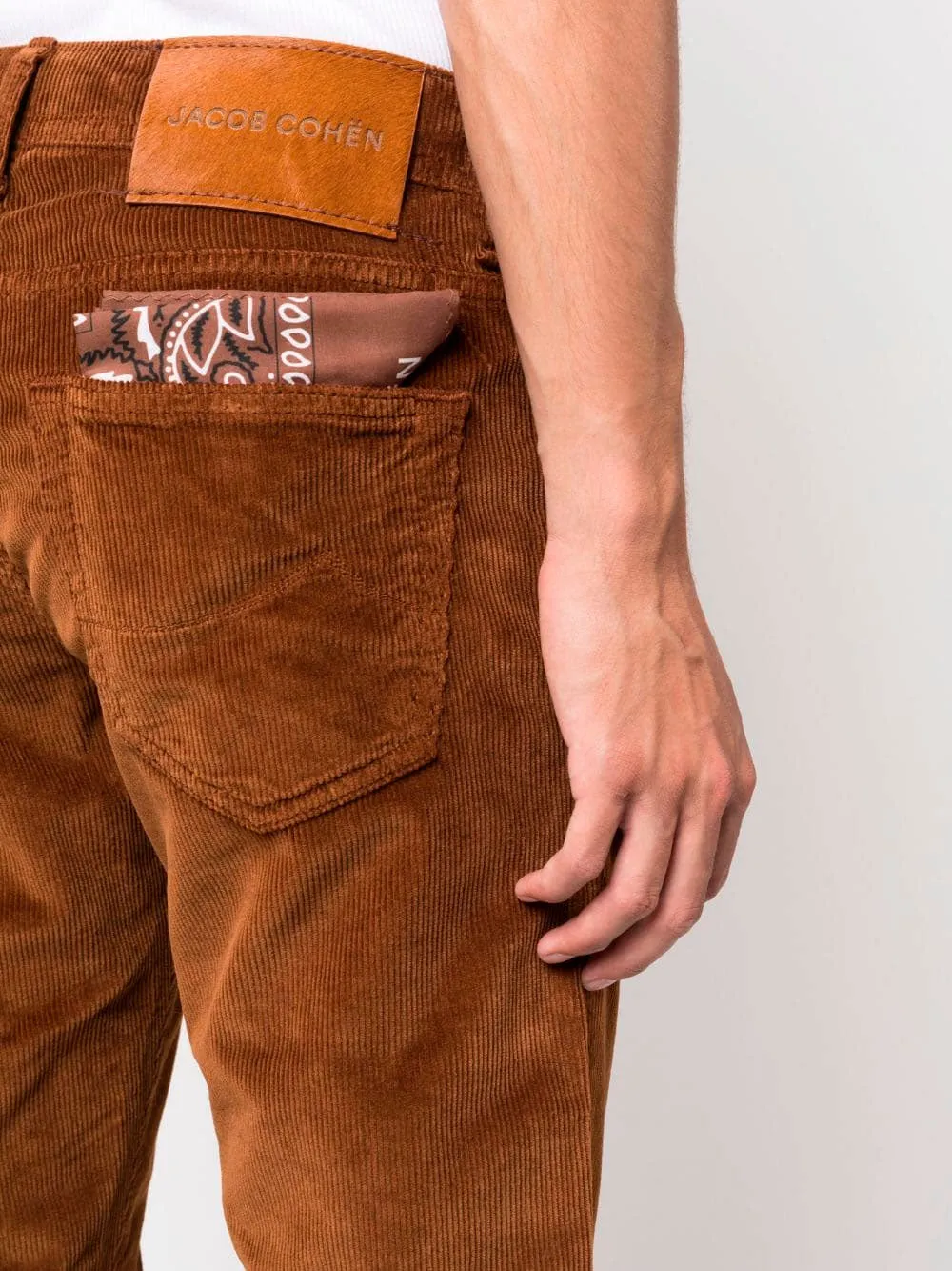 Straight-leg corduroy trousers