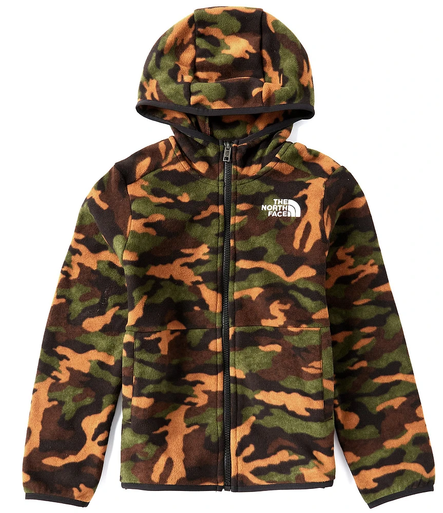 The North Face Big Kids 6-18 Long Sleeve Camo Print Glacier Full-Zip Hooded Jacket