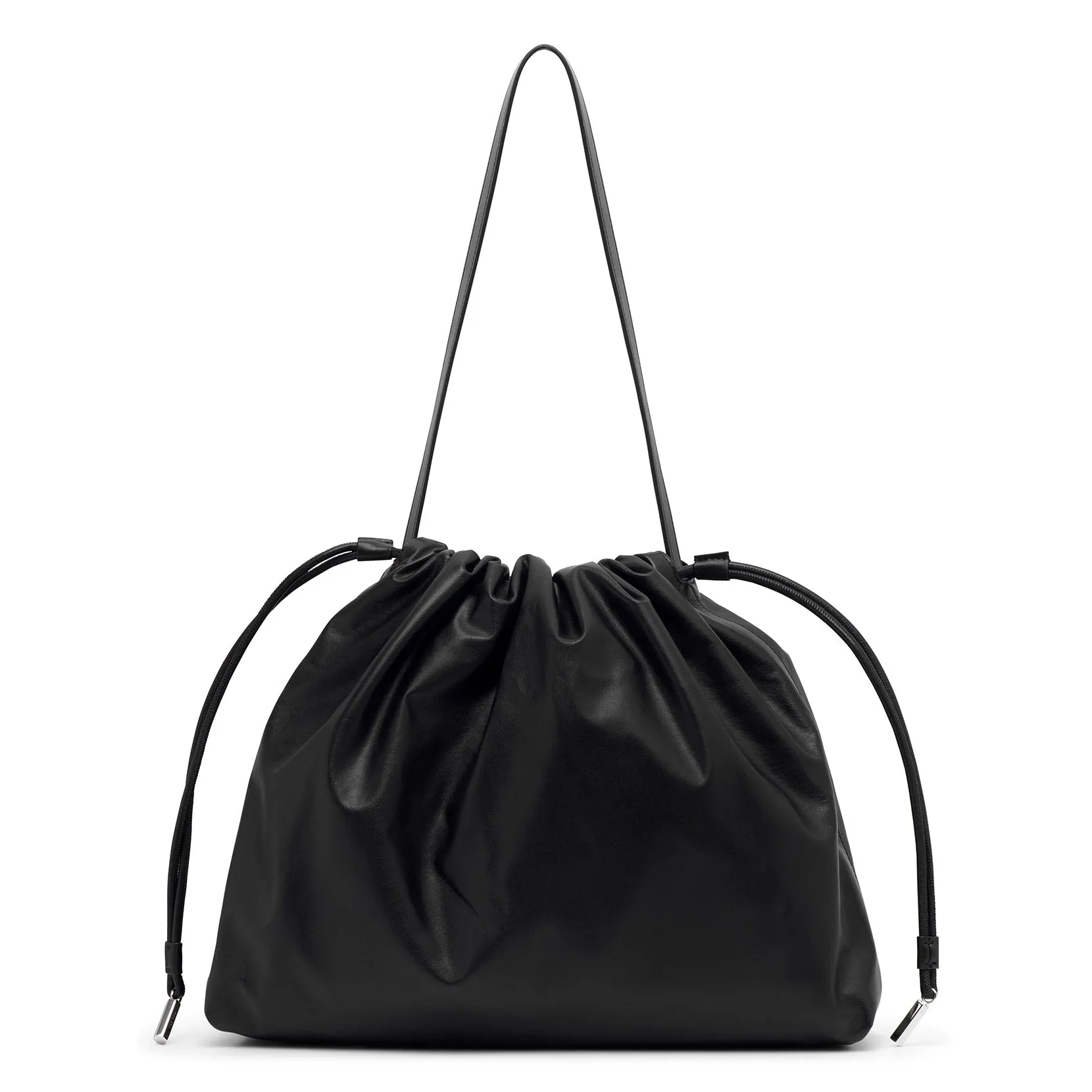 The Row Angy black leather bag