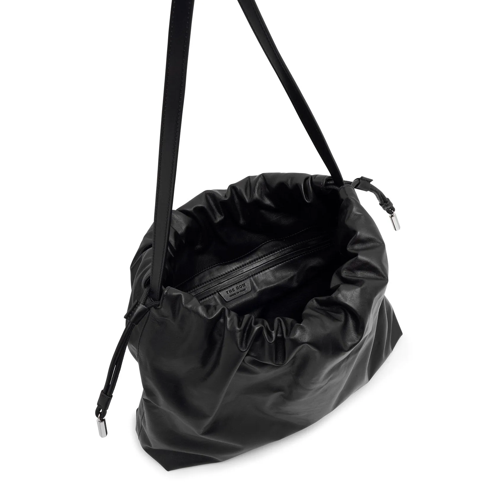 The Row Angy black leather bag