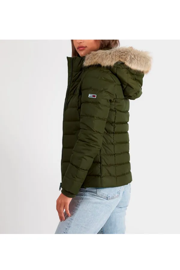 Tommy Hilfiger Women Hooded Down Jacket Army