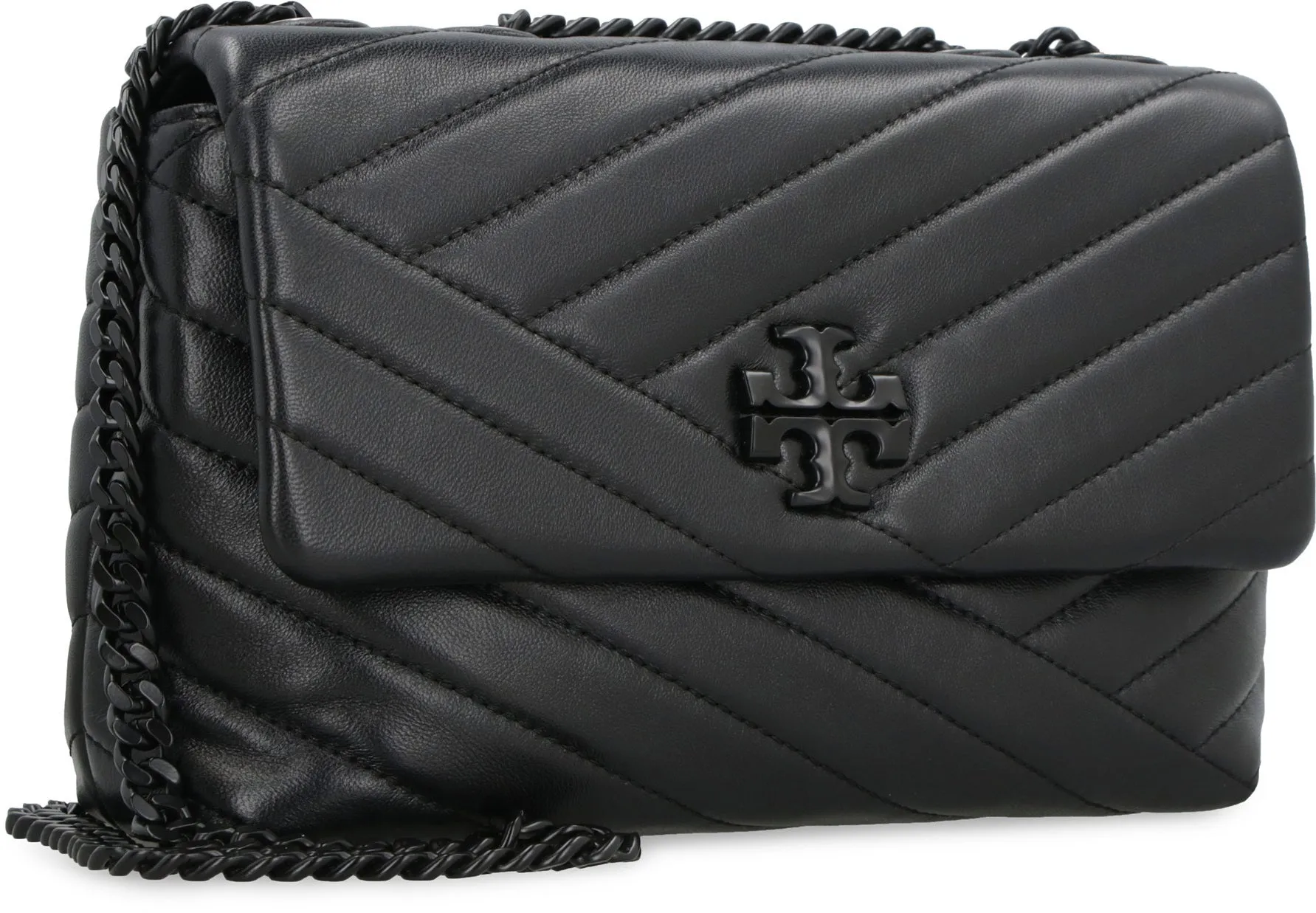 TORY BURCH Kira Chevron Mini Shoulder Bag in Black